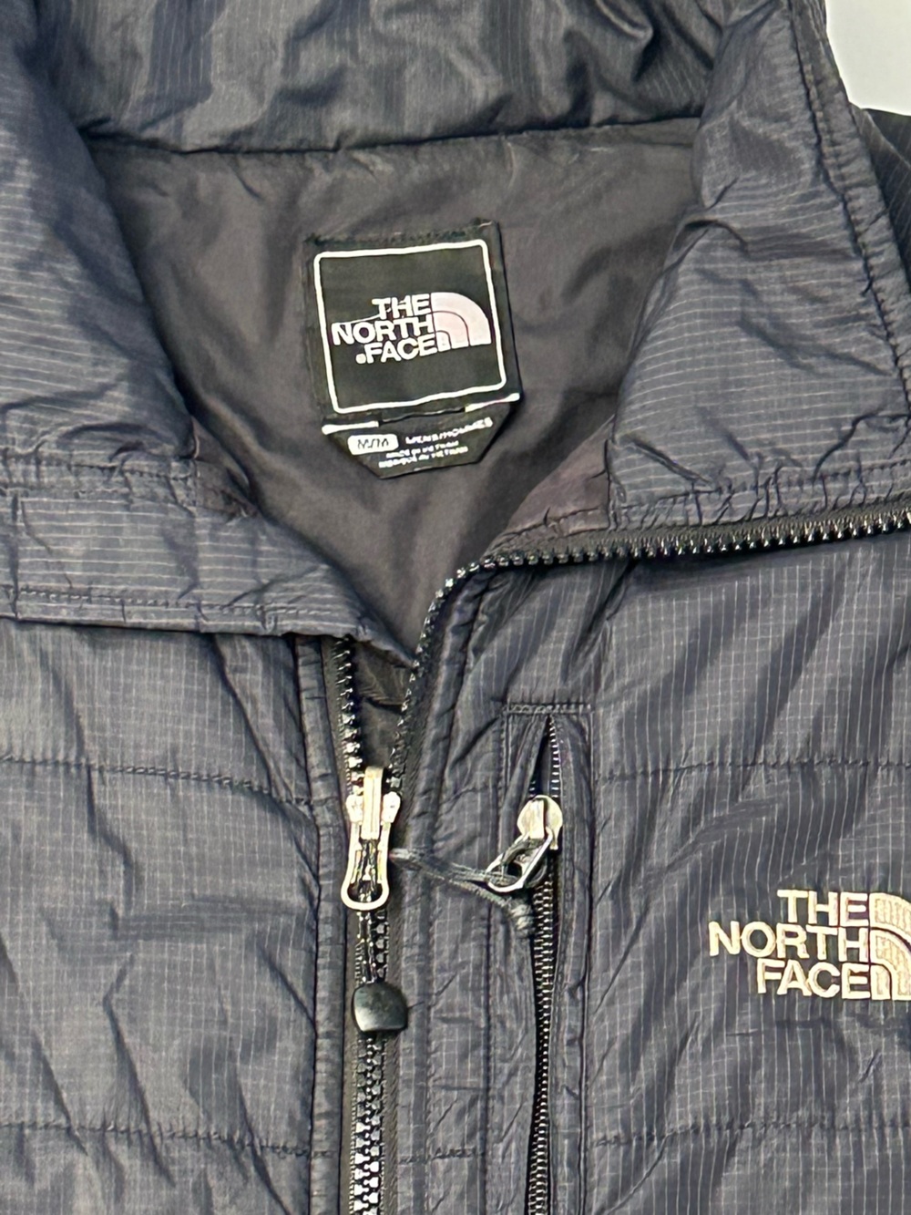 North Face Black Quilted Puffer Primaloft Jacket Men’s SZ M EUC Gorpcore Winter - Picture 3 of 15